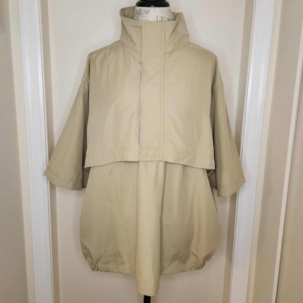 Khaki windbreaker